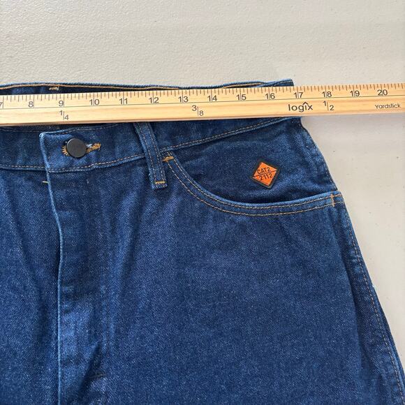 Wrangler Men Size 34x34 Blue Fire Flame Resistant Original Fit Pants Denim Jeans - Picture 7 of 12